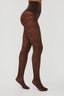 So Tight - Panty - Lace Tights Chocolate - BYLOTTE
