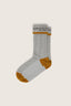 Golden Goose - Sokken - Socks High Rib / Braid / Jacquard Logo - Grey Melange / Orange