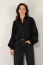 Sosue - Blouse - Antonia - Shiny Black - BYLOTTE