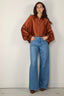 Sosue - Blouse - Antonia - Shiny Brown - BYLOTTE