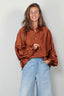 Sosue - Blouse - Antonia - Shiny Brown - BYLOTTE