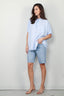 SoSue - Blouse - Cowboy button linen - Light Blue - BYLOTTE