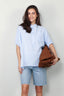 SoSue - Blouse - Cowboy button linen - Light Blue - BYLOTTE