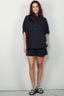 SoSue - Blouse - Cowboy button linen - Navy - BYLOTTE