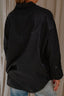 R13 - Blouse - Shredded Sean Ruffle Shirt - Black / White Polka Dot