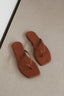 TKEES - Slippers - Square Toe Lily Suede - Camel