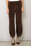 Suzie Kondi - Broek - Tosk High Waist Harem Pants Velour - Walnut - BYLOTTE