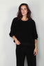 Suzie Kondi - Sweater - Samos Oversize Sweatshirt Terry - Black - BYLOTTE