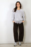 Suzie Kondi - Sweater - Samos Oversize Sweatshirt Velour - Heather Grey - BYLOTTE