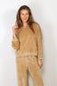 Suzie Kondi - Sweater - Samos Oversize Sweatshirt Velour - Wheat Heather - BYLOTTE
