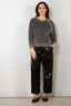 Suzie Kondi - Top - Saba Raglan Heather Velouw - Charcoal Heather - BYLOTTE