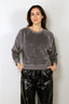 Suzie Kondi - Top - Saba Raglan Heather Velouw - Charcoal Heather - BYLOTTE