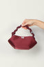 Ganni - Tas - Bou Bag Mini Soir Satin - Dark burgundy