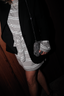 BYLOTTE Studios - Jurk - Taylor Dress - Grey Melange / White / Black