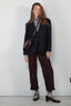 Tibi - Blazer - Tropical wool collarless blazer - Navy - BYLOTTE