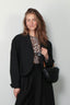 Tibi - Blazer - Tropical Wool Cropped Bomber Blazer - Black - BYLOTTE