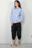 Tibi - Blouse - Franklin Oversized Shirt W Hem Detail - Blue Multi - BYLOTTE