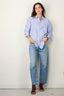 Tibi - Blouse - Striped shirting charlie men's slim shirt - Blue multi - BYLOTTE