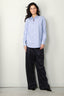 Tibi - Blouse - Striped shirting charlie men's slim shirt - Blue multi - BYLOTTE