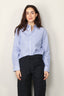 Tibi - Blouse - Striped shirting charlie men's slim shirt -   Blue stripe multi - BYLOTTE