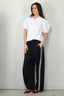 Tibi - Broek - Active Knit Winslow Pant SS25 - Navy - BYLOTTE