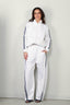 Tibi - Broek - Active Knit Winslow Pant SS25 - White - BYLOTTE