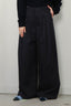 Tibi - Broek - Bio Twill Triple Pleat Pant - Dark Navy - BYLOTTE