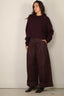 Tibi - Broek - Bio Twill Triple Pleat Pant - Plum - BYLOTTE