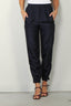 Tibi - Broek - Crispy Nylon Kat Jogger - Navy - BYLOTTE