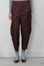 Tibi - Broek - Eco Nylon Colt Trouser - Brown - BYLOTTE