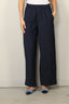 Tibi - Broek - Harold Suiting Wide Leg Pull On Pant - Navy Multi - BYLOTTE