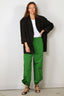 Tibi - Broek - Nylon Snap Pull On Jogger - Green - BYLOTTE