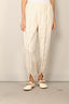 Tibi - Broek - Nylon Zipper Jogger - Ivory - BYLOTTE
