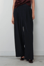 Tibi - Broek - Relaxed Suiting Triple Pleat Pant - Navy - BYLOTTE