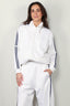 Tibi - Jack - Active Knit Zipper Detailed Track Jacket - White - BYLOTTE