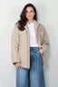 Tibi - Jack - Clyde Padding Shirt Jacket - Tan - BYLOTTE