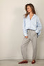 Tibi - Jacket - Eco poplin bubble hem shirt jacket - Chambray Blue - BYLOTTE