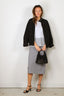 Tibi - Jacket - Recycled Tropical Wool Moto Bomber - Black - BYLOTTE