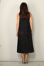 Tibi - Jurk - Adelle Fil Coupe Dress - Black - BYLOTTE