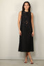 Tibi - Jurk - Adelle Fil Coupe Dress - Black - BYLOTTE