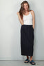 Tibi - Rok - Bio Twill Triple Pleat Skirt - Dark Navy - BYLOTTE