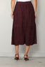 Tibi - Rok - Cassiterite suede pull on full skirt - Plum - BYLOTTE