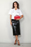 Tibi - Rok - Glossed jersey pencil skirt - Black - BYLOTTE