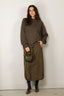 Tibi - Rok - Italian Sporty Nylon Midi Anorak Skirt - Dark Hazelnut - BYLOTTE