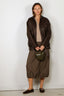Tibi - Rok - Italian Sporty Nylon Midi Anorak Skirt - Dark Hazelnut - BYLOTTE