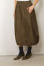 Tibi - Rok - Italian Sporty Nylon Midi Anorak Skirt - Dark Hazelnut - BYLOTTE