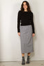 Tibi - Rok - Tech Gingham Slip Skirt - Black / White Gingham - BYLOTTE