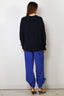 Tibi - Sweater - Cardigan Stitch V - Neck Easy Pullover - Dark Navy - BYLOTTE