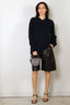 Tibi - Sweater - Cardigan Stitch V - Neck Easy Pullover - Dark Navy - BYLOTTE