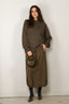 Tibi - Sweater - Cashmere Sweater Crewneck Oversized Pullover - Dark Hazelnut - BYLOTTE